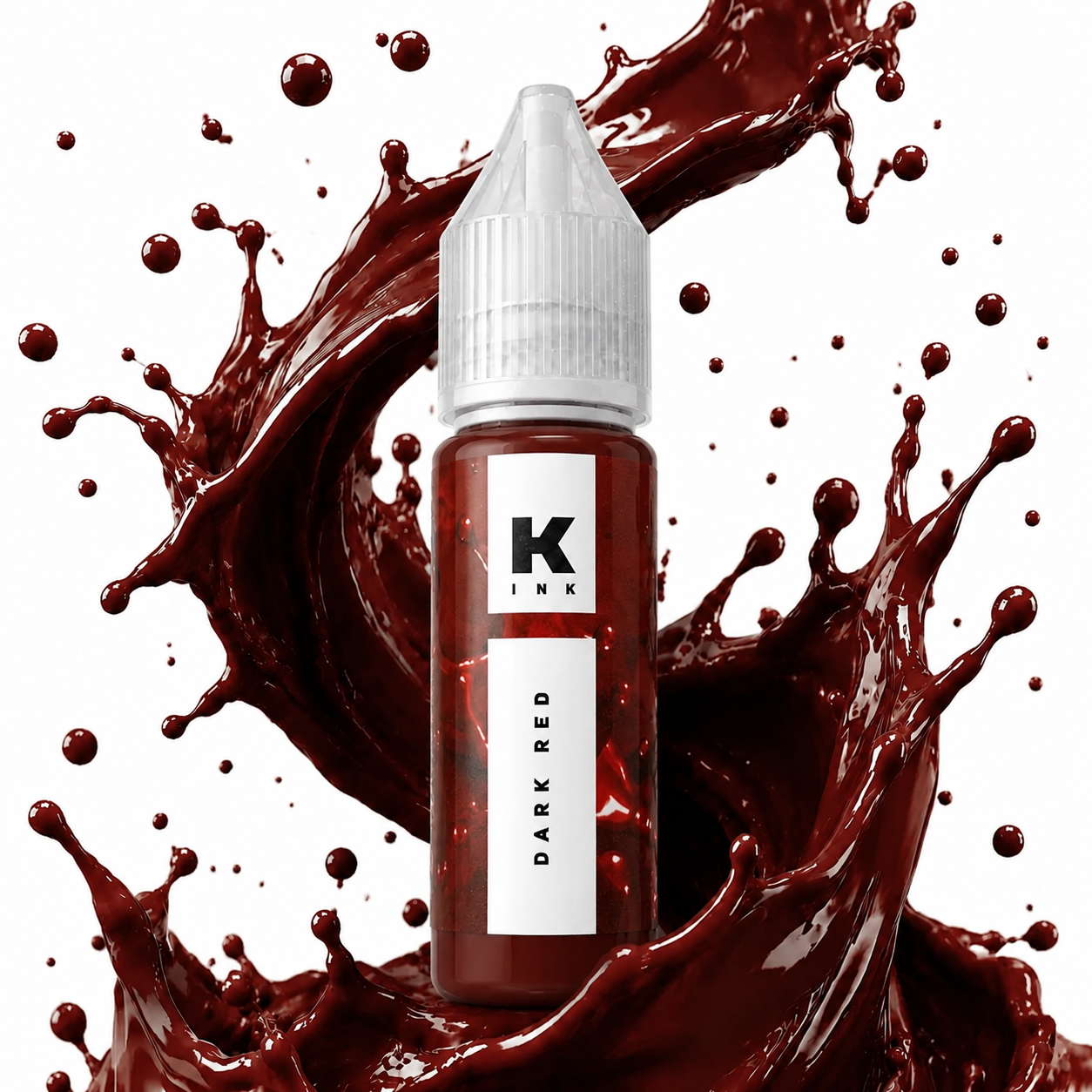 رنگ تتو قرمز برند کراسکا dark red 15ml