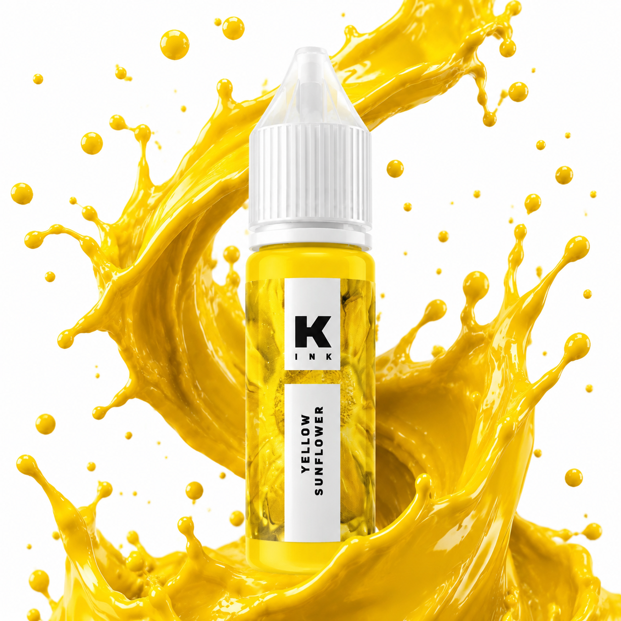  رنگ زرد تتو کراسکا مدل Yellow Sun Flower – 15ML 