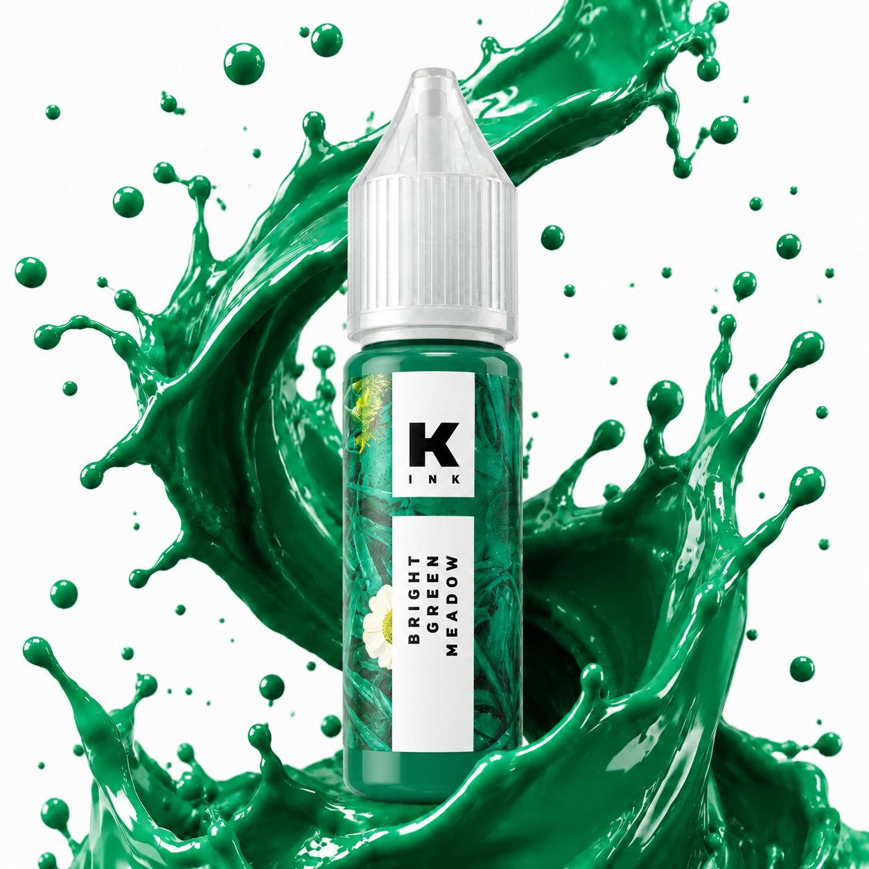 رنگ تتو سبز bright green meadow 15 ml