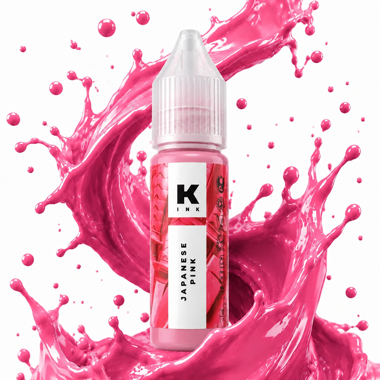رنگ صورتی تتو برند کراسکا japanese pink 15ml