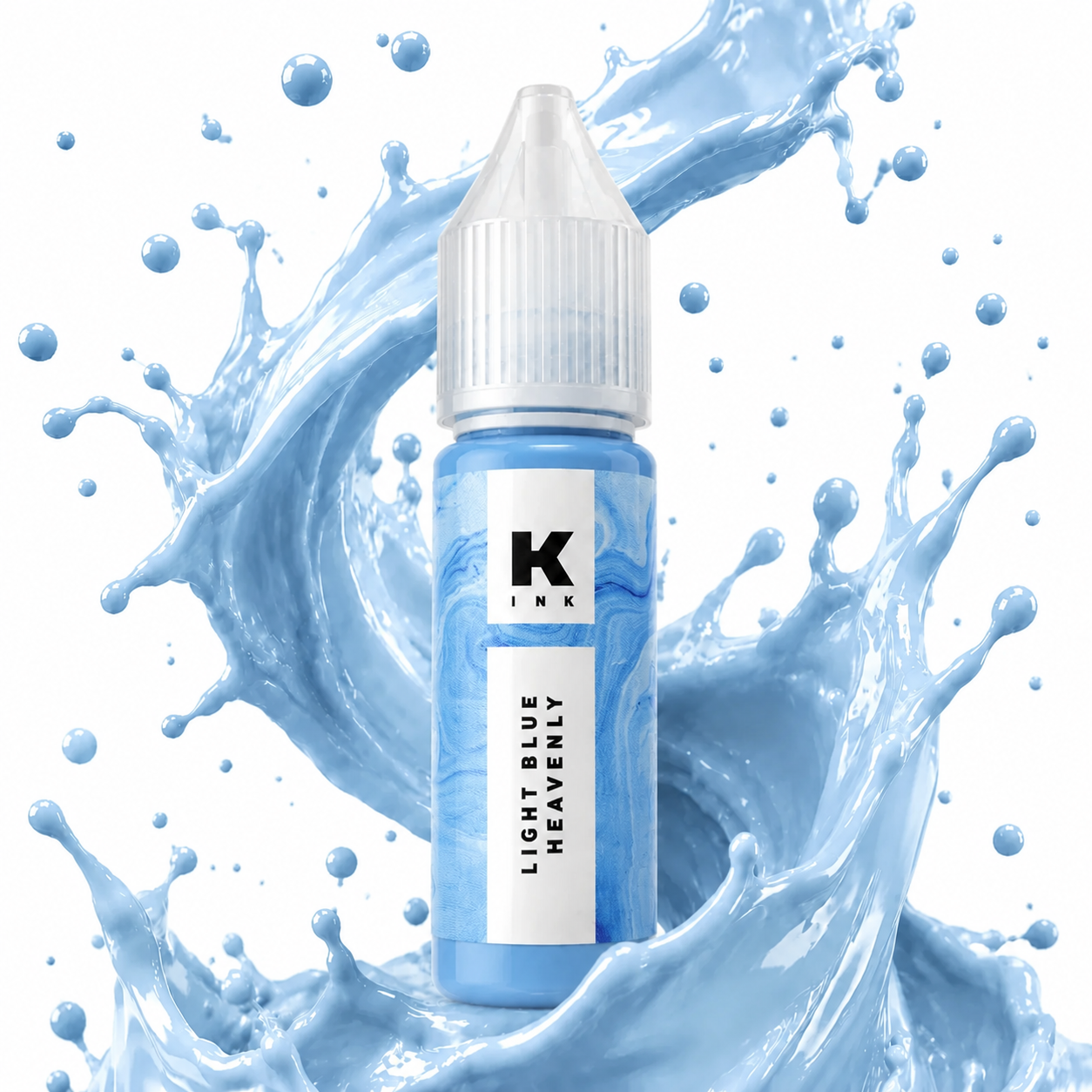 رنگ آبی تتو کراسکا light blue heavenly 15ml 