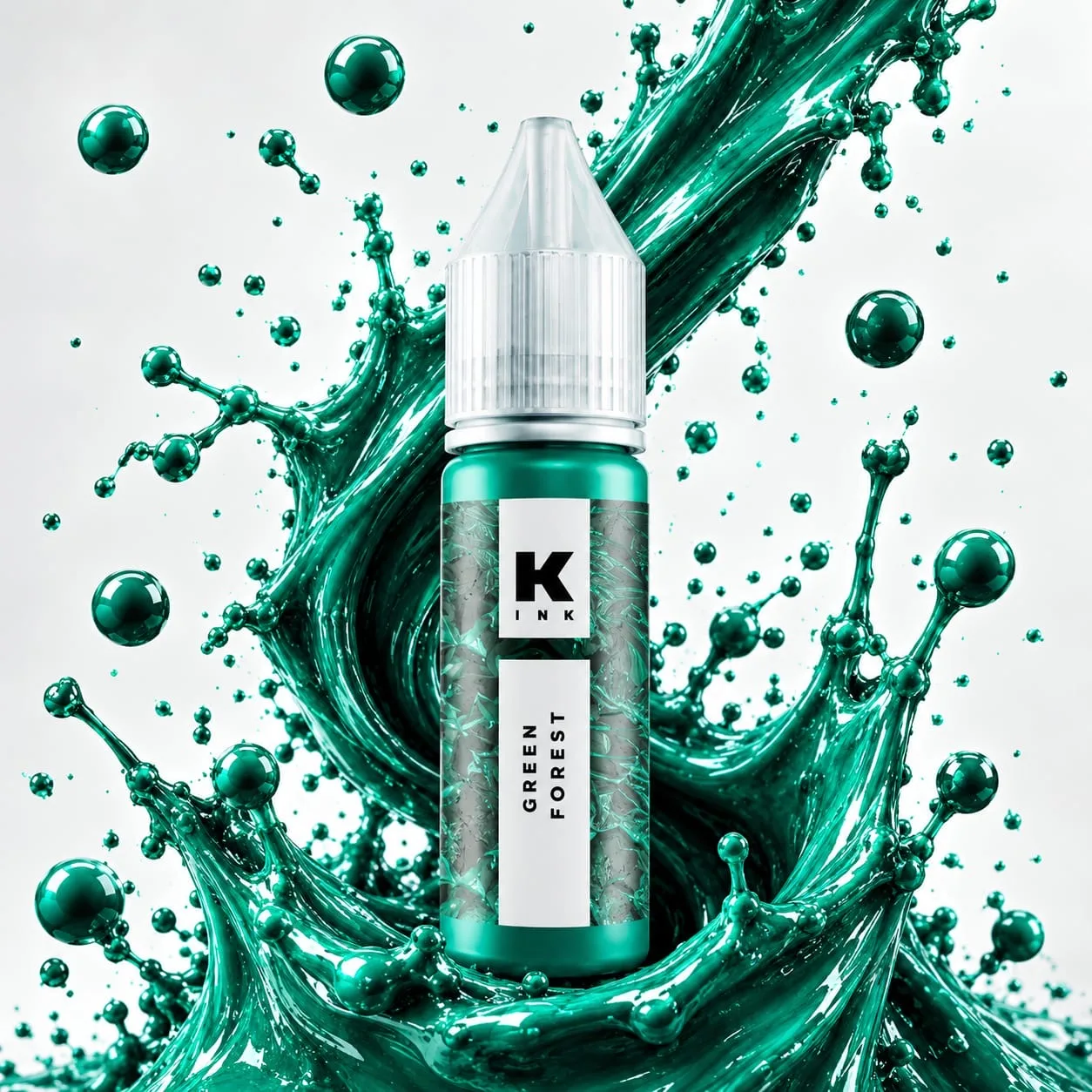 06ae3f92-42b0-4bf1-8baa-b2789d5bc7ed رنگ تتو سبز green forest 15ml - تصویر 1