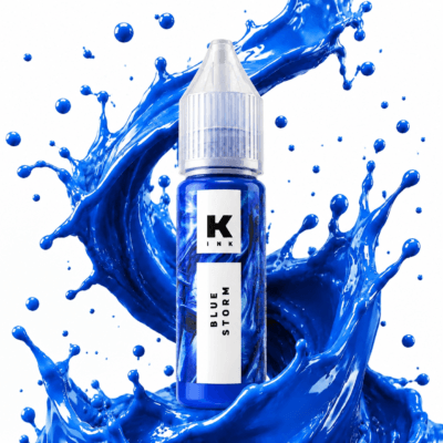 رنگ آبی تتو برند کراسکا blue storm 15ml