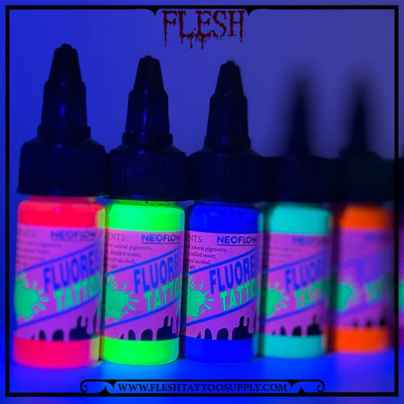رنگ فلورسنت بلک لایت تتو NEO FLOW 15 ml