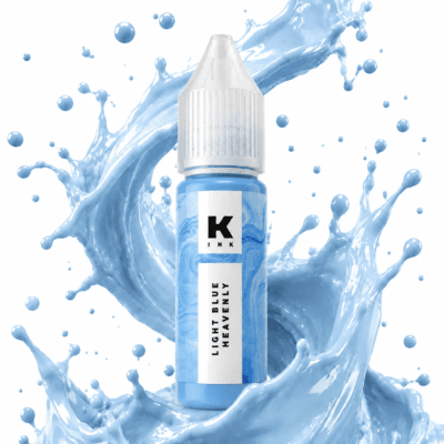 رنگ آبی تتو کراسکا light blue heavenly 15ml