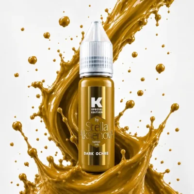 رنگ تتو برند کراسکا Dark Ochre 15ml
