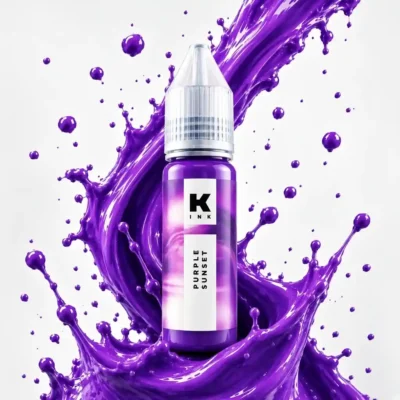رنگ تتو برند کراسکا Purple Sunset 15ml